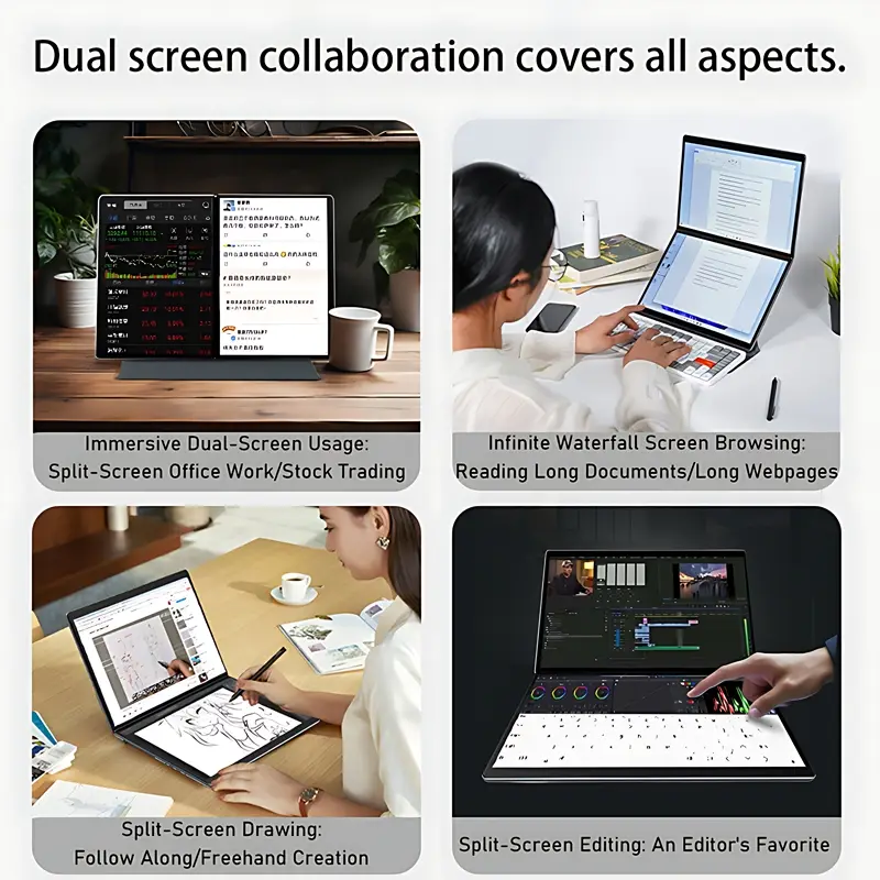 YS18 Dual Screen Laptop for Wholesale 2