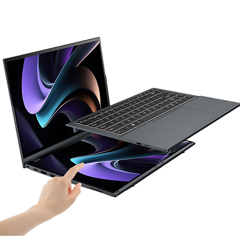 YX14 Dual Screen Laptop for Business Office Home Use -4