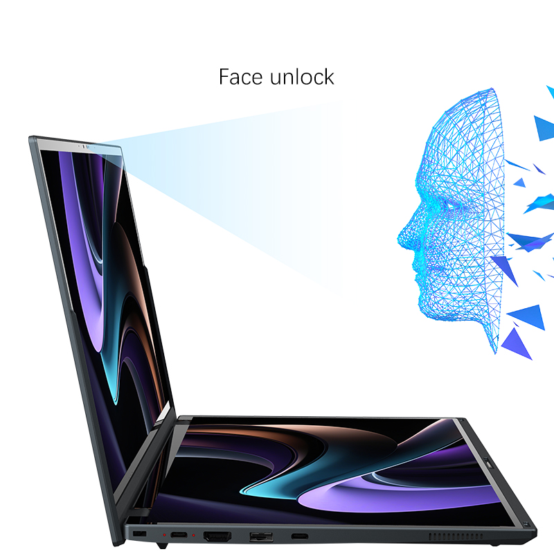 YX14 Dual Screen Laptop for Business Office Home Use -11