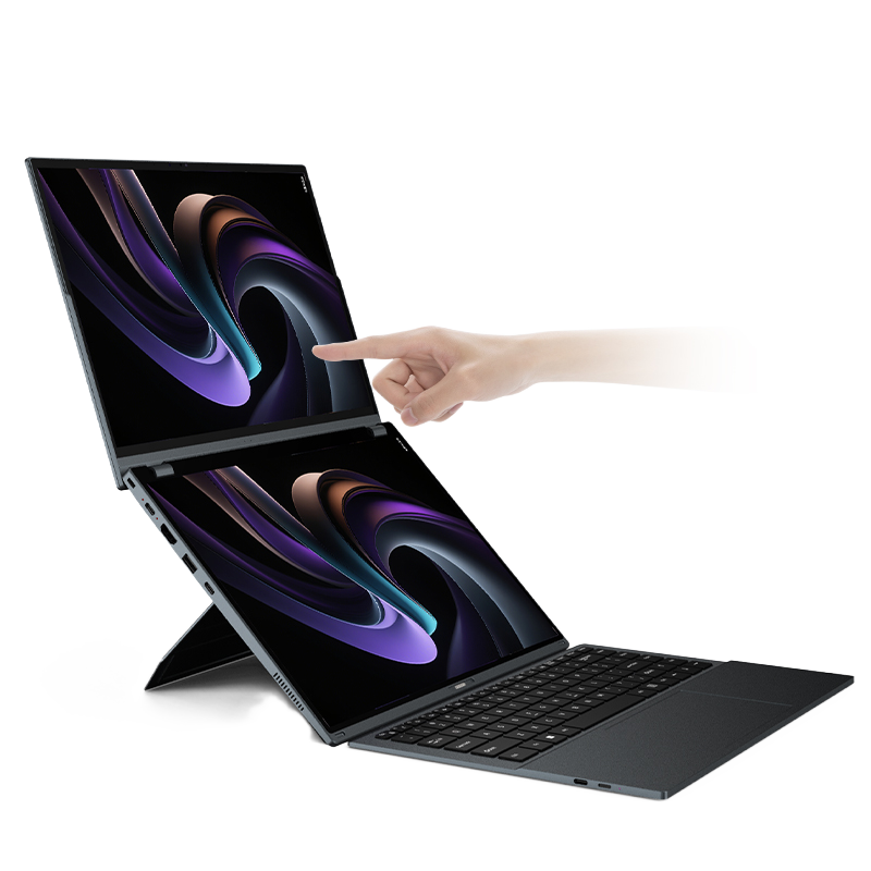 YX14 Dual Screen Laptop for Business Office Home Use -3