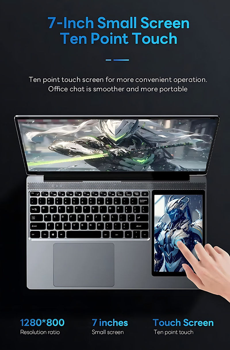 YX156 Dual-Screen Laptop for Business 10