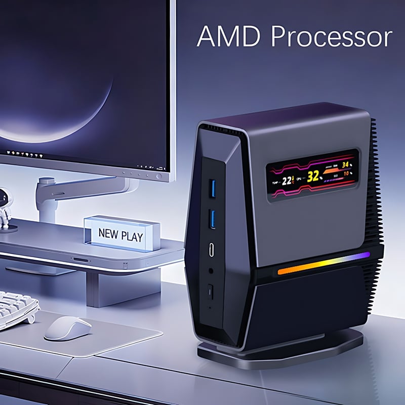 YISSIY Y6 AMD Ryzen 7 8845HS Mini PC 11