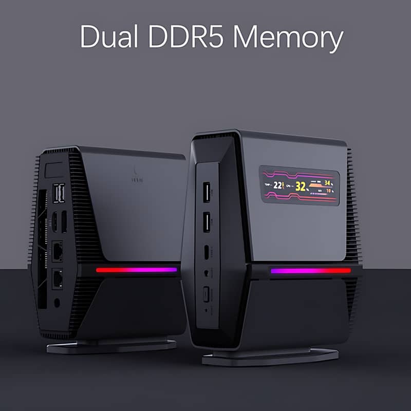 YISSIY Y6 AMD Ryzen 7 8845HS Mini PC 12