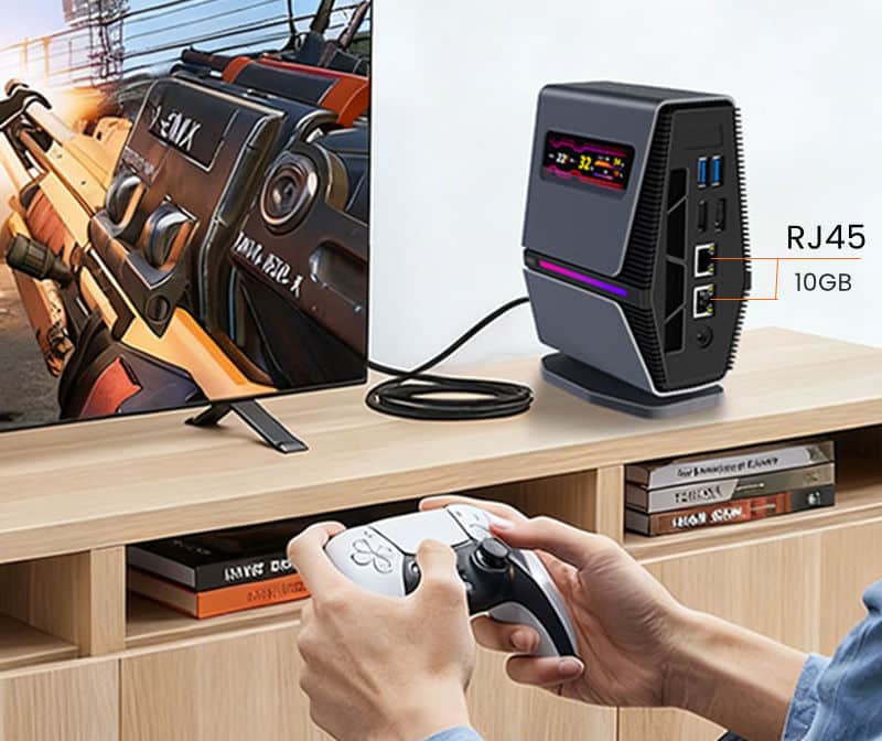 YISSIY Y6 AMD Ryzen 7 8845HS Mini PC 5