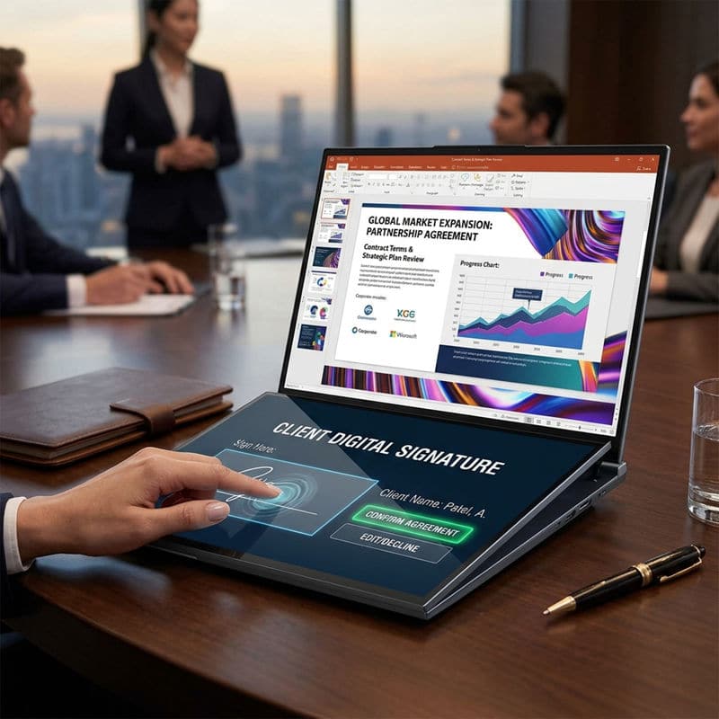 YX16 Plus 16 inch Dual-Screen Laptop For Meeting