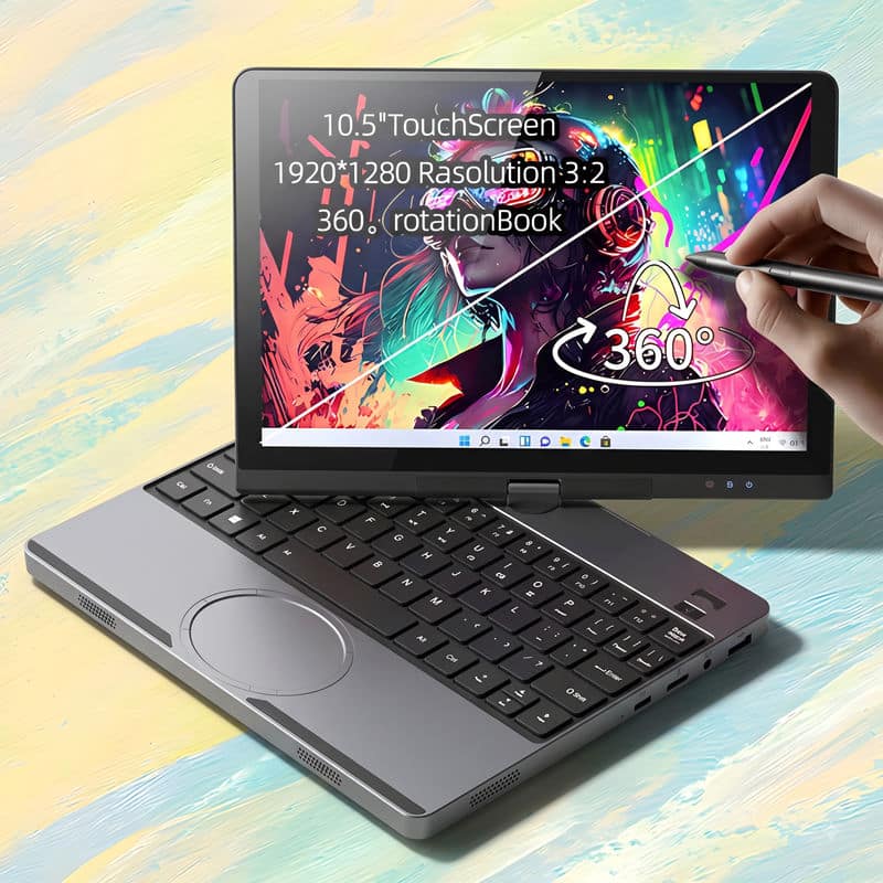 YISSIY YX105R 10.5" 4-in-1 Convertible Laptop for Wholesale