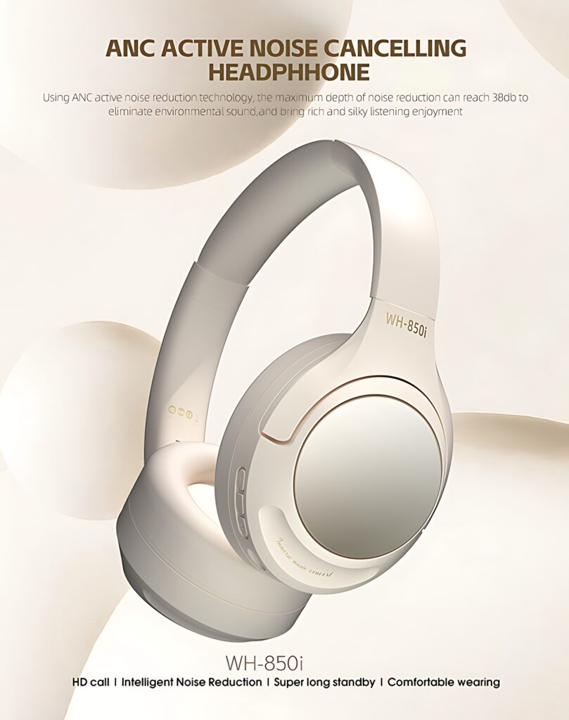 YX-850i ANC Over-Ear Headphones -Industry-Leading Hybrid ANC: Silence the World, Amplify the Music
