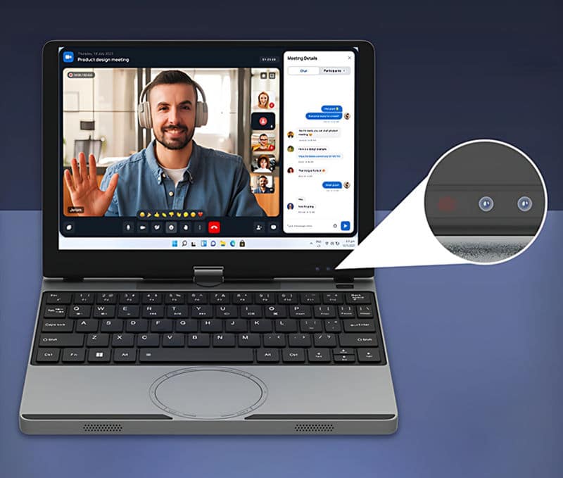 YISSIY YX105R 10.5" 4-in-1 Convertible Laptop with IR Facial Recognition