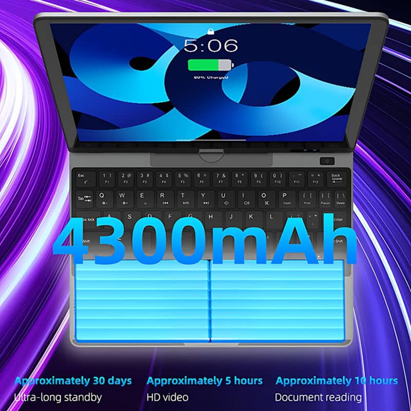 YISSIY YX105R 10.5" 4-in-1 Convertible Laptop with 4300mAh Battery