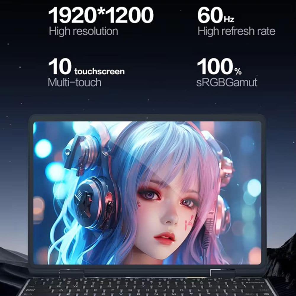 Crisp 11-inch 1200P IPS Touch Display: Stunning Visuals in a 16:10 Ratio