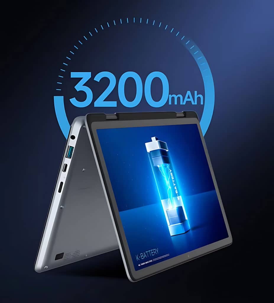 YISSIY YX110YP 11" 360° YOGA Touchscreen Laptop with 3200mAh Battery