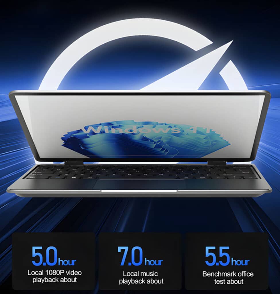 YISSIY YX130G Carbon Fiber Laptop with Reliable Polymer Battery & Smart Power Management